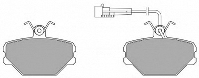 FREMAX fbp0596 -  Комплект тормозных колодок, дисковый тормоз