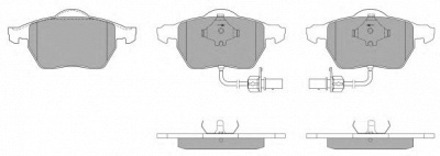 FREMAX fbp087601 -  Комплект тормозных колодок, дисковый тормоз