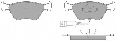 FREMAX fbp102801 -  Комплект тормозных колодок, дисковый тормоз