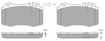 FREMAX fbp129901 -  Комплект тормозных колодок, дисковый тормоз