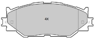 FREMAX fbp1807 -  Комплект тормозных колодок, дисковый тормоз