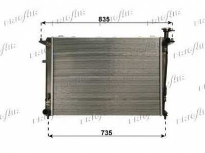 FRIGAIR 01333041 -  Радиатор, охлаждение двигателя