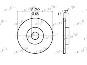FRIGAIR dc03104 -  Тормозной диск