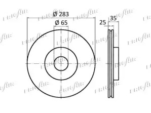 FRIGAIR dc03105 -  Тормозной диск