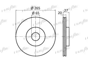 FRIGAIR dc03109 -  Тормозной диск