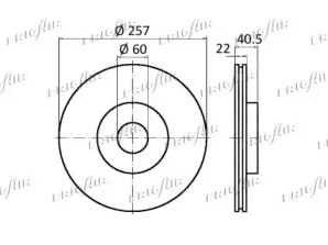 FRIGAIR dc04108 -  Тормозной диск