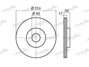 FRIGAIR dc07103 -  Тормозной диск