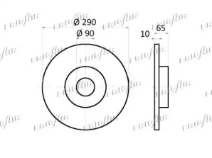 FRIGAIR dc09109 -  Тормозной диск