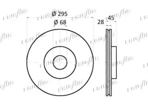 FRIGAIR dc09110 -  Тормозной диск