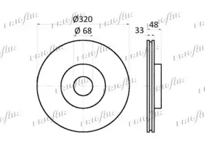FRIGAIR dc10114 -  Тормозной диск