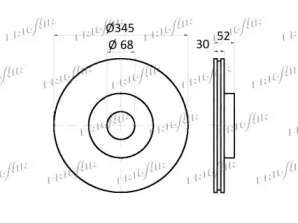 FRIGAIR dc10115 -  Тормозной диск