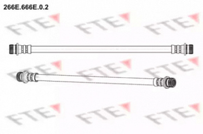 FTE 266e666e02 -  Тормозной шланг