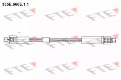 FTE 355e666e11 -  Тормозной шланг
