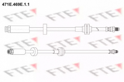 FTE 471e469e11 -  Тормозной шланг