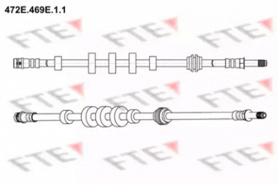 FTE 472e469e11 -  Тормозной шланг