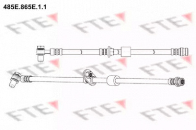 FTE 485e865e11 -  Тормозной шланг