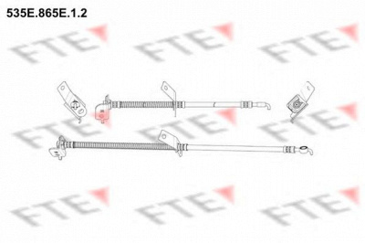 FTE 535e865e12 -  Тормозной шланг