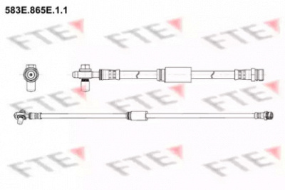 FTE 583e865e11 -  Тормозной шланг