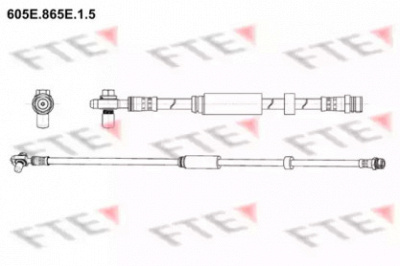 FTE 605e865e15 - Тормозной шланг