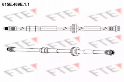 FTE 615e469e11 -  Тормозной шланг