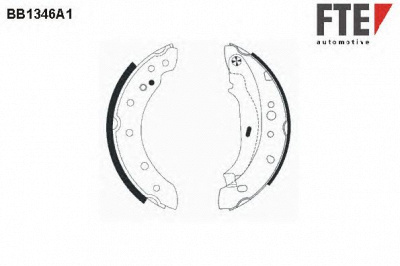 FTE bb1346a1 -  Комплект тормозных колодок