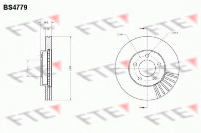 FTE bs4779 -  Тормозной диск