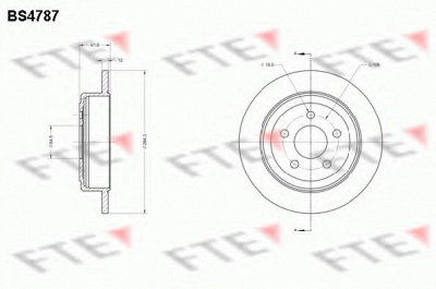 FTE bs4787 -  Тормозной диск