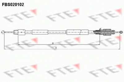 FTE fbs020102 -  Трос, стояночная тормозная система