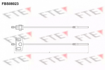 FTE fbs08023 -  Трос, стояночная тормозная система