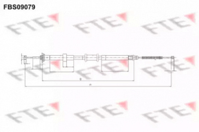 FTE fbs09079 -  Трос, стояночная тормозная система