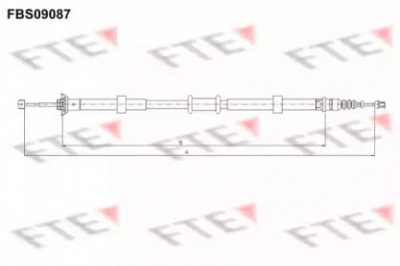 FTE fbs09087 -  Трос, стояночная тормозная система