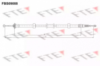 FTE fbs09088 -  Трос, стояночная тормозная система