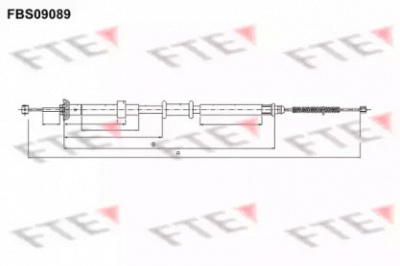 FTE fbs09089 -  Трос, стояночная тормозная система