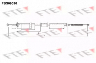 FTE fbs09090 -  Трос, стояночная тормозная система