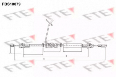 FTE fbs10079 -  Трос, стояночная тормозная система