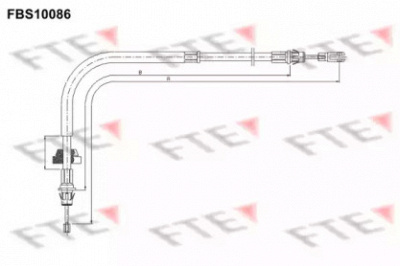FTE fbs10086 -  Трос, стояночная тормозная система