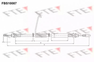 FTE fbs10087 -  Трос, стояночная тормозная система