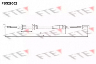 FTE fbs29002 -  Трос, стояночная тормозная система