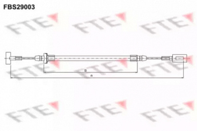 FTE fbs29003 -  Трос, стояночная тормозная система