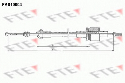 FTE fks10004 -  Трос, управление сцеплением