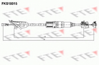 FTE fks18015 -  Трос, управление сцеплением