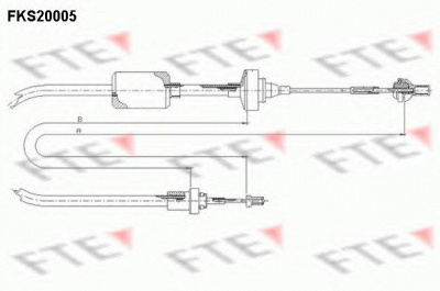 FTE fks20005 -  Трос, управление сцеплением