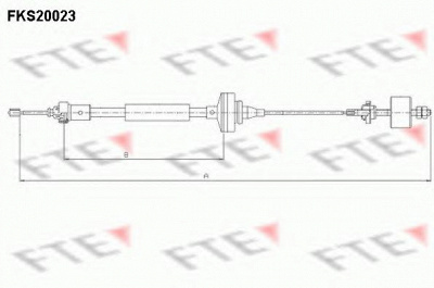 FTE fks20023 -  Трос, управление сцеплением