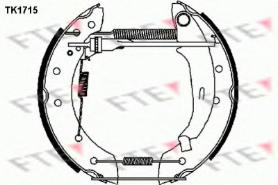 FTE tk1715 -  Комплект тормозных колодок