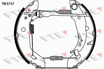 FTE tk1717 -  Комплект тормозных колодок