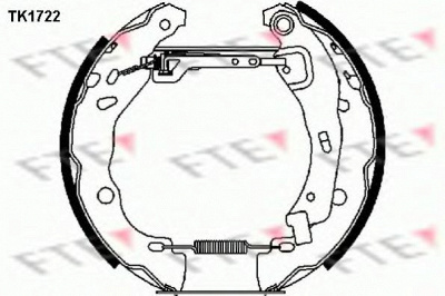 FTE tk1722 -  Комплект тормозных колодок