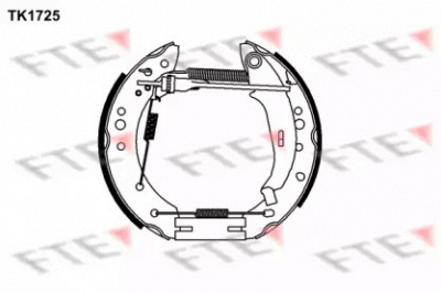 FTE tk1725 -  Комплект тормозных колодок