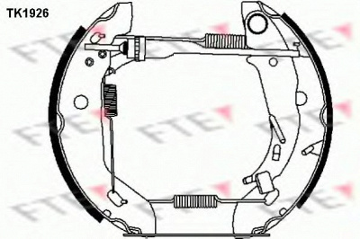 FTE tk1926 -  Комплект тормозных колодок
