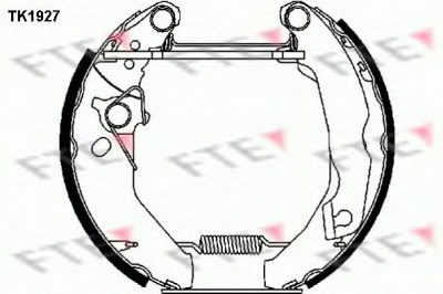 FTE tk1927 -  Комплект тормозных колодок