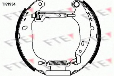 FTE tk1934 -  Комплект тормозных колодок